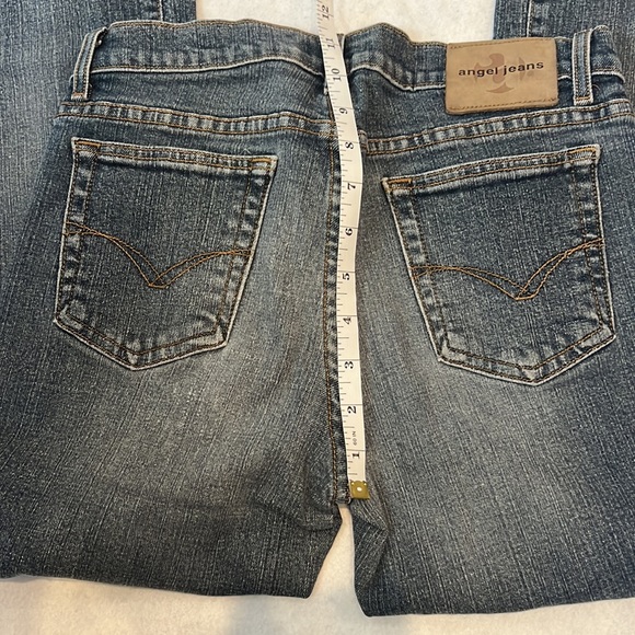 Angel jeans size 7 blue jean washed wide boot - Picture 3 of 7